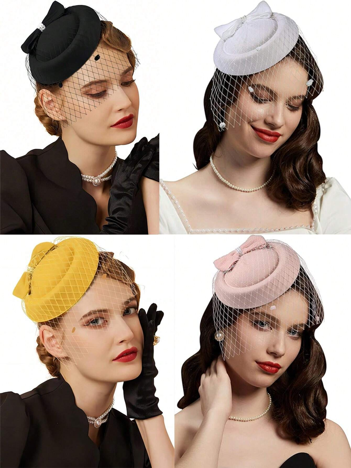 Women'S Fashion In The 50S - Fascinators Hats 20s 50s Hat Pillbox