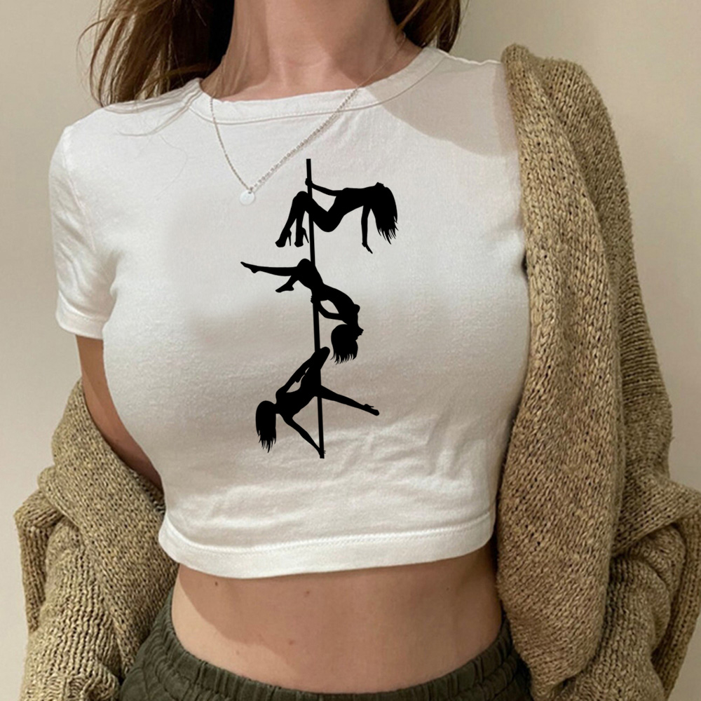 Women Fashion 80S - Poledance 2000s trashy fairy grunge crop