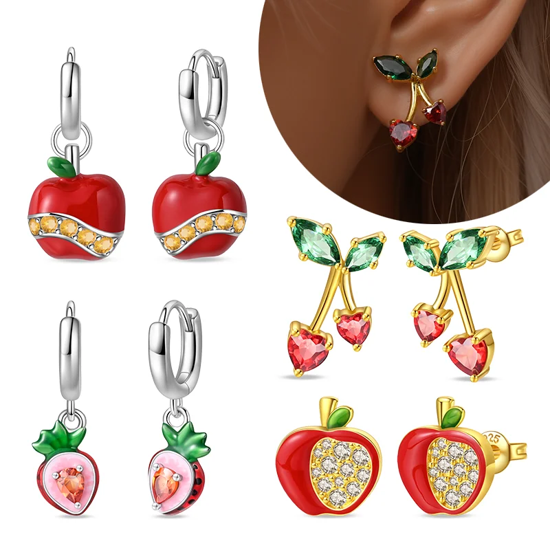 Women'S Fashion Website - Strawberry Cherry Colorful Sweet Romantic Drop