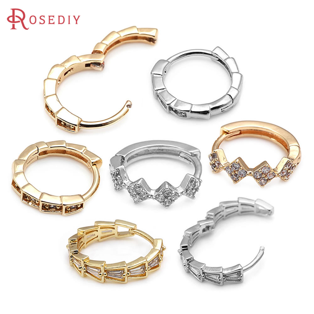 Women'S Fashion Website - 4PCS 18K Gold Color Brass Rhombus