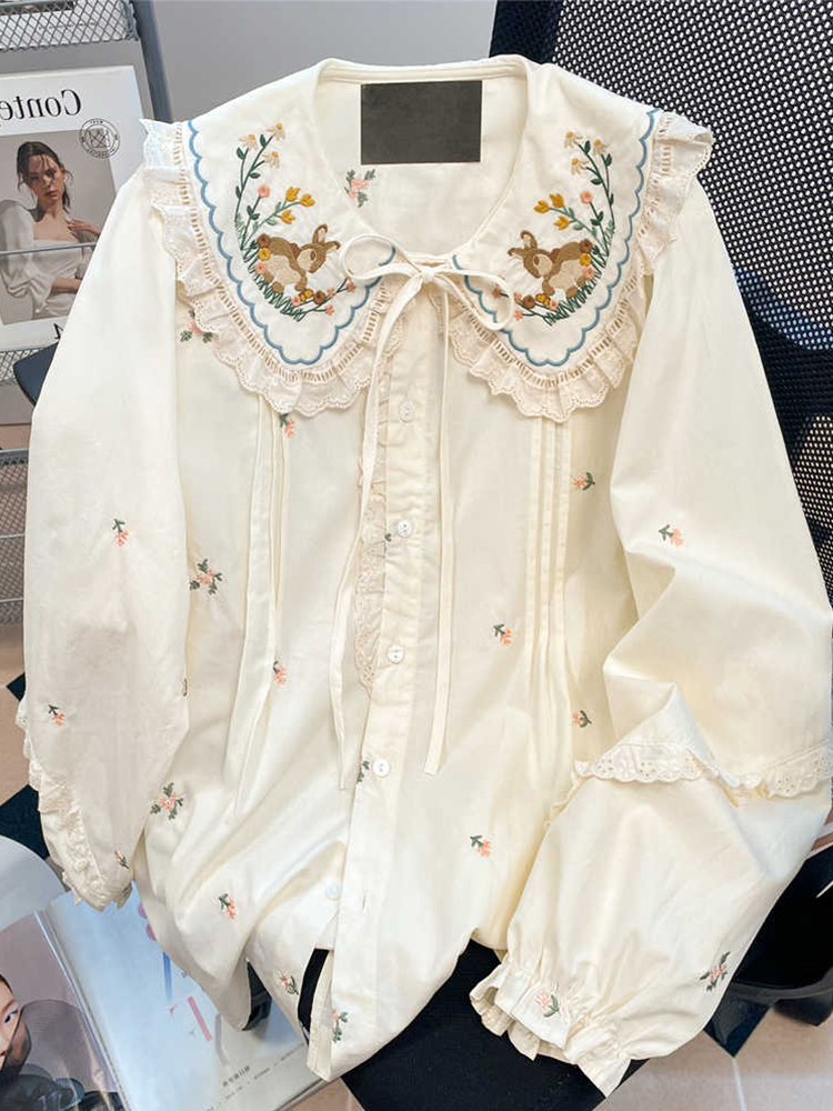 Women'S Fashion From The 90S - Women's Apricot Shirts and Blouses Vintage