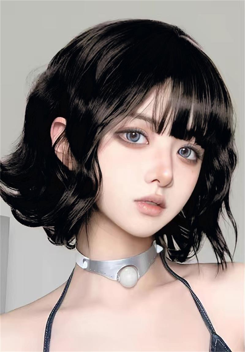 Xxl Women Fashion - Black Short Curly Hair Wig for