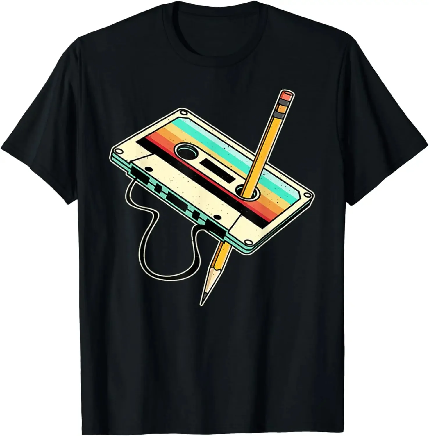Women Fashion 80S - 80s Cassette Pencil 80s Retro Throwback