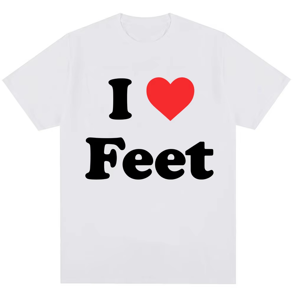 Funny I Love Feet Graphic Prin - Women Fashion Quotes 리뷰 및 가격