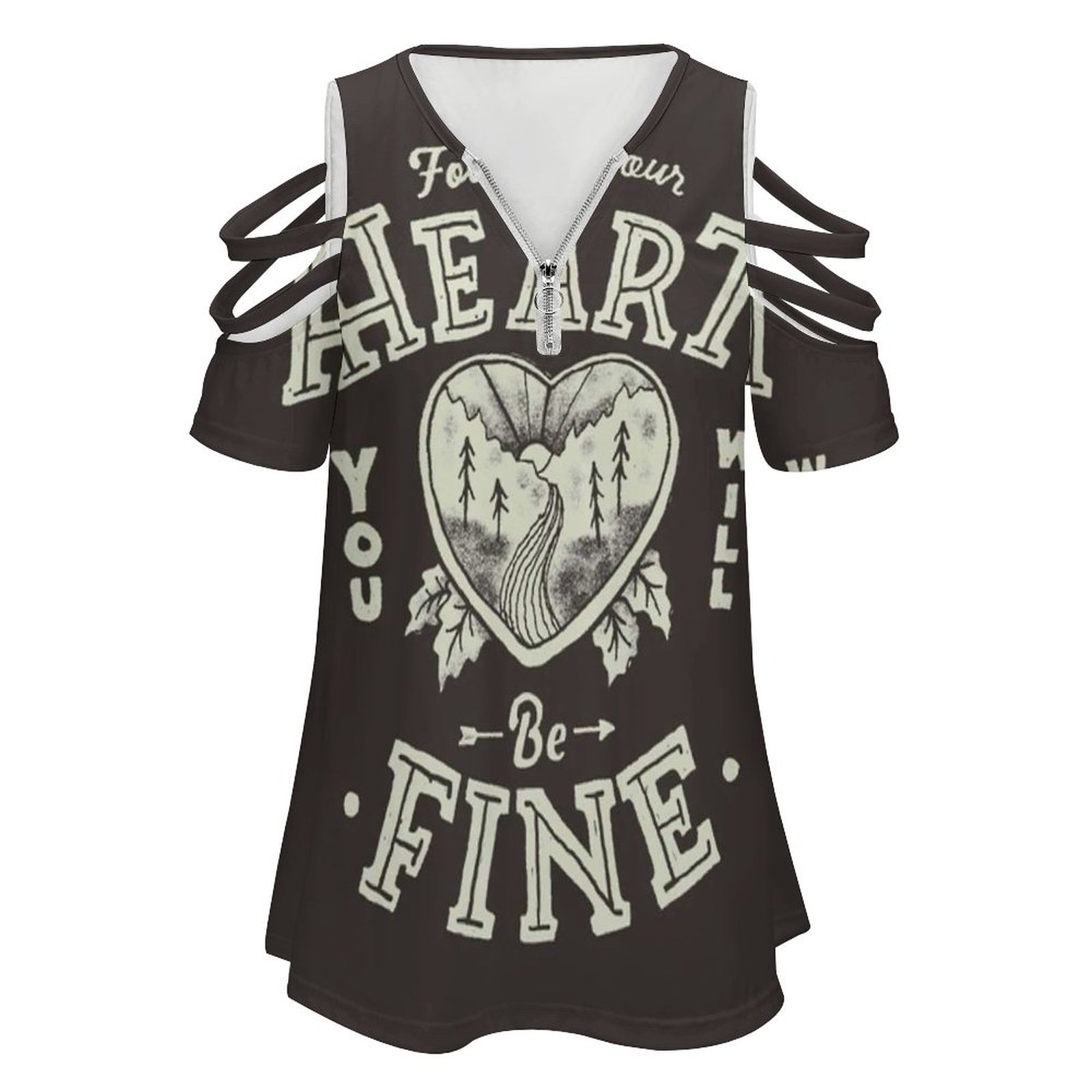 Follow Your Heart Women's T-Sh - Women Fashion Quotes 리뷰 및 가격