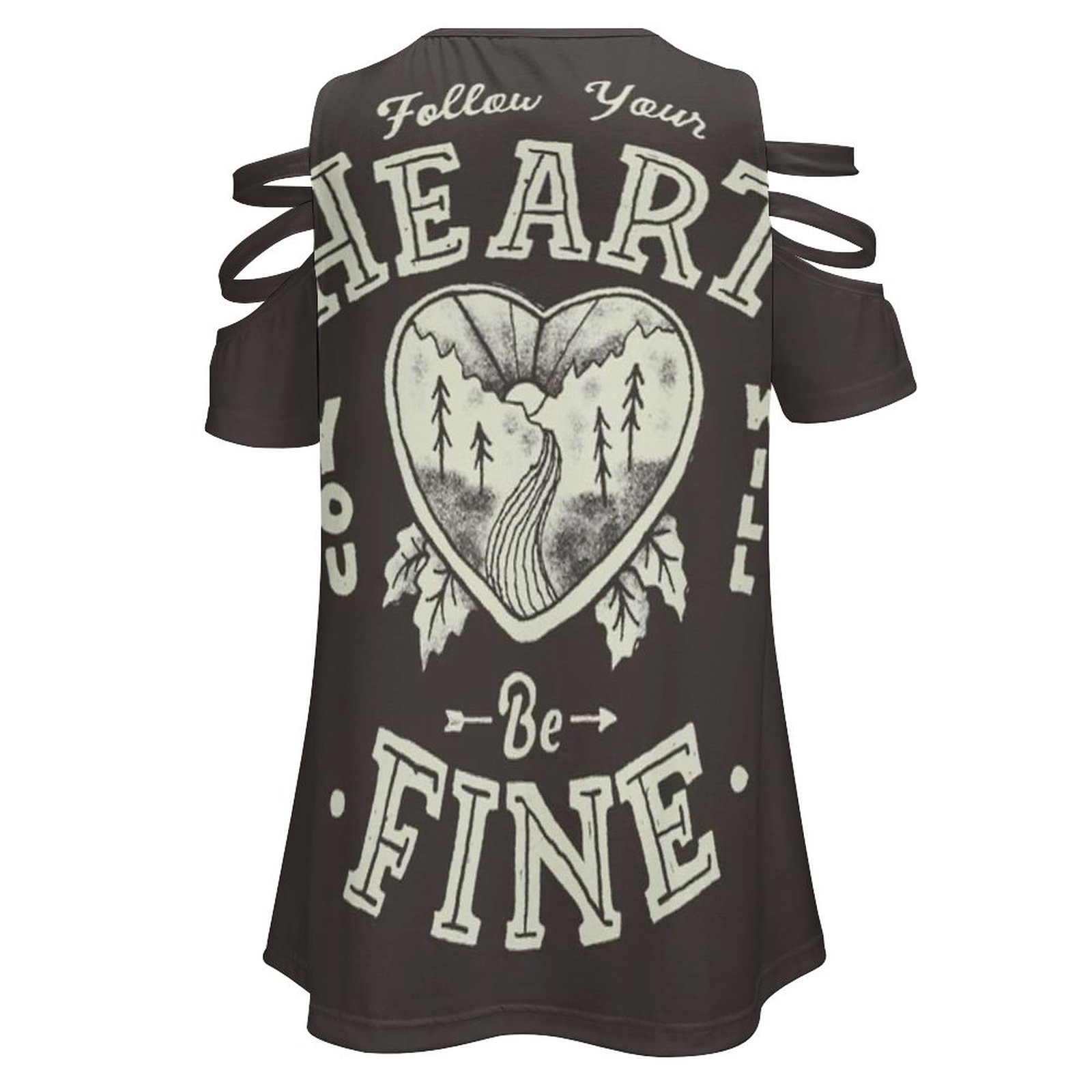 Follow Your Heart Women's T-Sh - Women Fashion Quotes 리뷰 및 가격