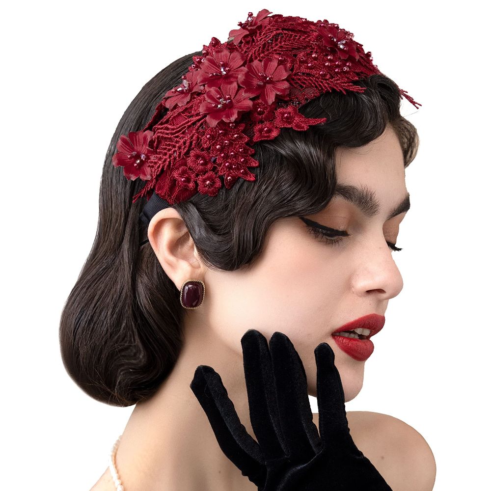 New Lace Fascinators Headband  - Women'S Fashion In The 50S 리뷰 및 가격