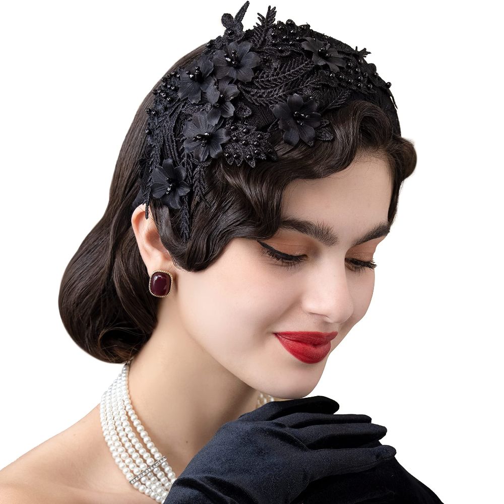 New Lace Fascinators Headband  - Women'S Fashion In The 50S 리뷰 및 가격