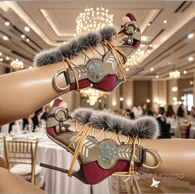 Gray Velvet Rope Wrapped Reddi - Women'S Fashion Boots 리뷰 및 가격