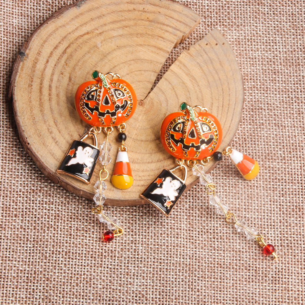 Cute Halloween Dangle Earrings - Women Fashion Brand Logo 리뷰 및 가격