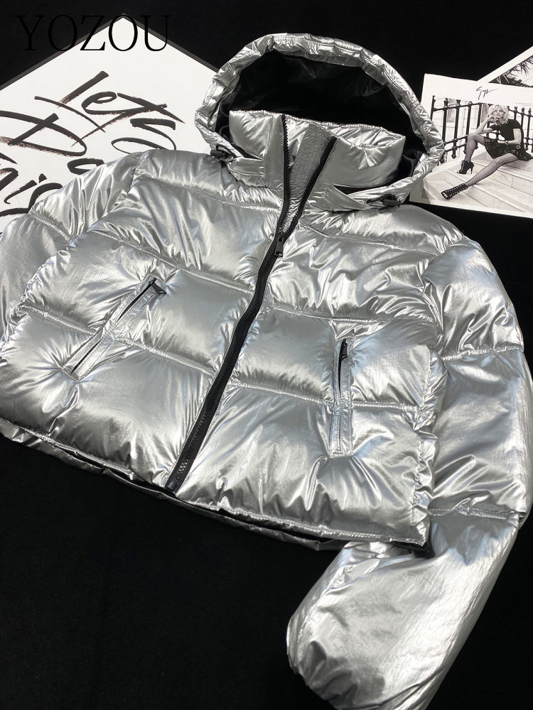 [YOZOU] Warm Winter Silver Shi - Women'S Fashion Quilted Jacket 리뷰 및 가격