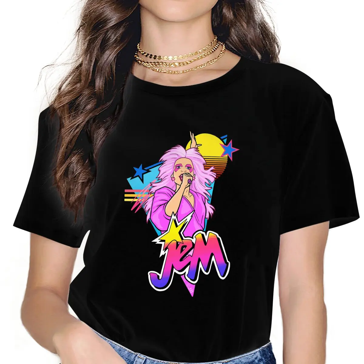 Retro 80s Jem Jem And The Holo - Women Fashion 80S 리뷰 및 가격