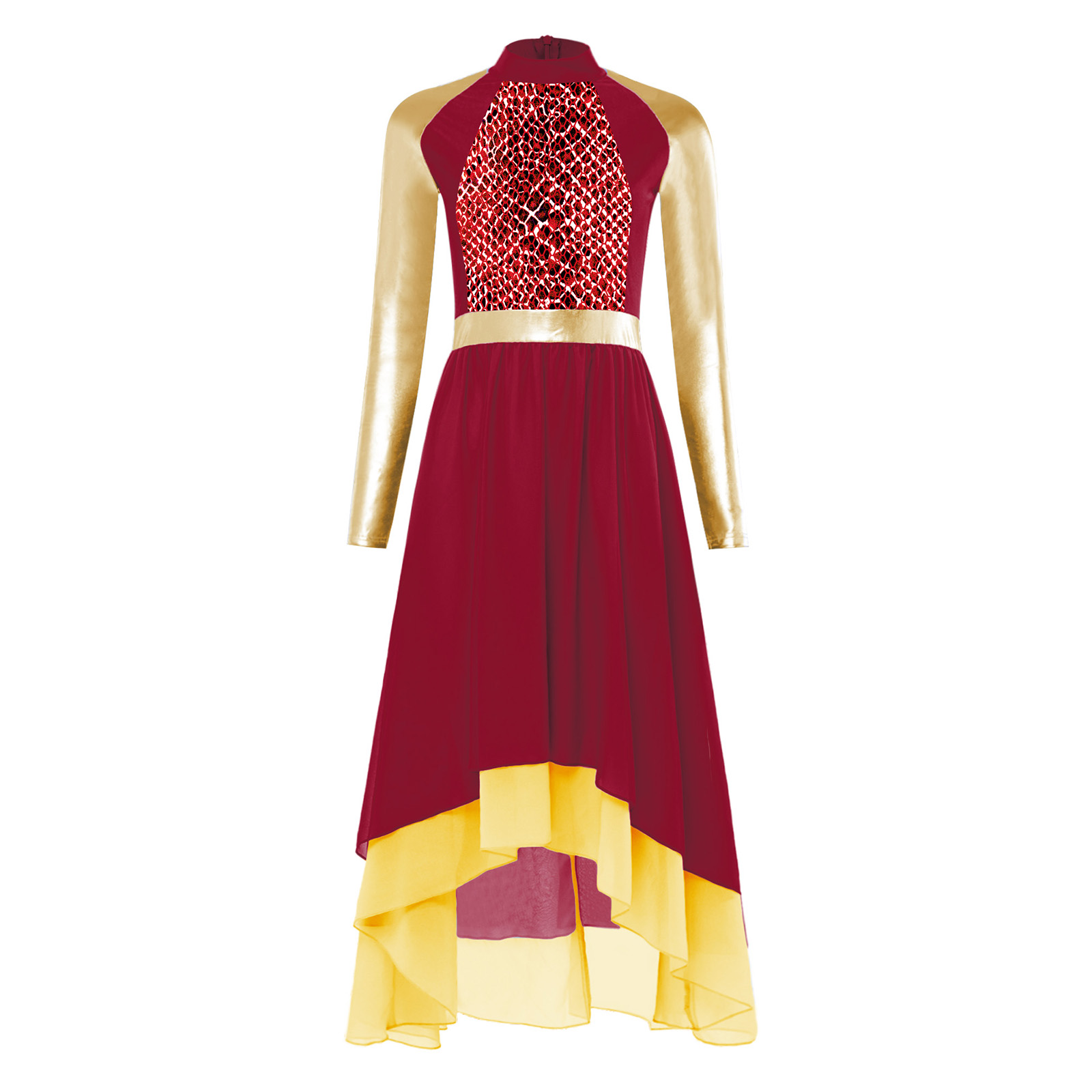 Women Praise Lyrical Dance Tun - Wrap Blouse Chiffon 리뷰 및 가격