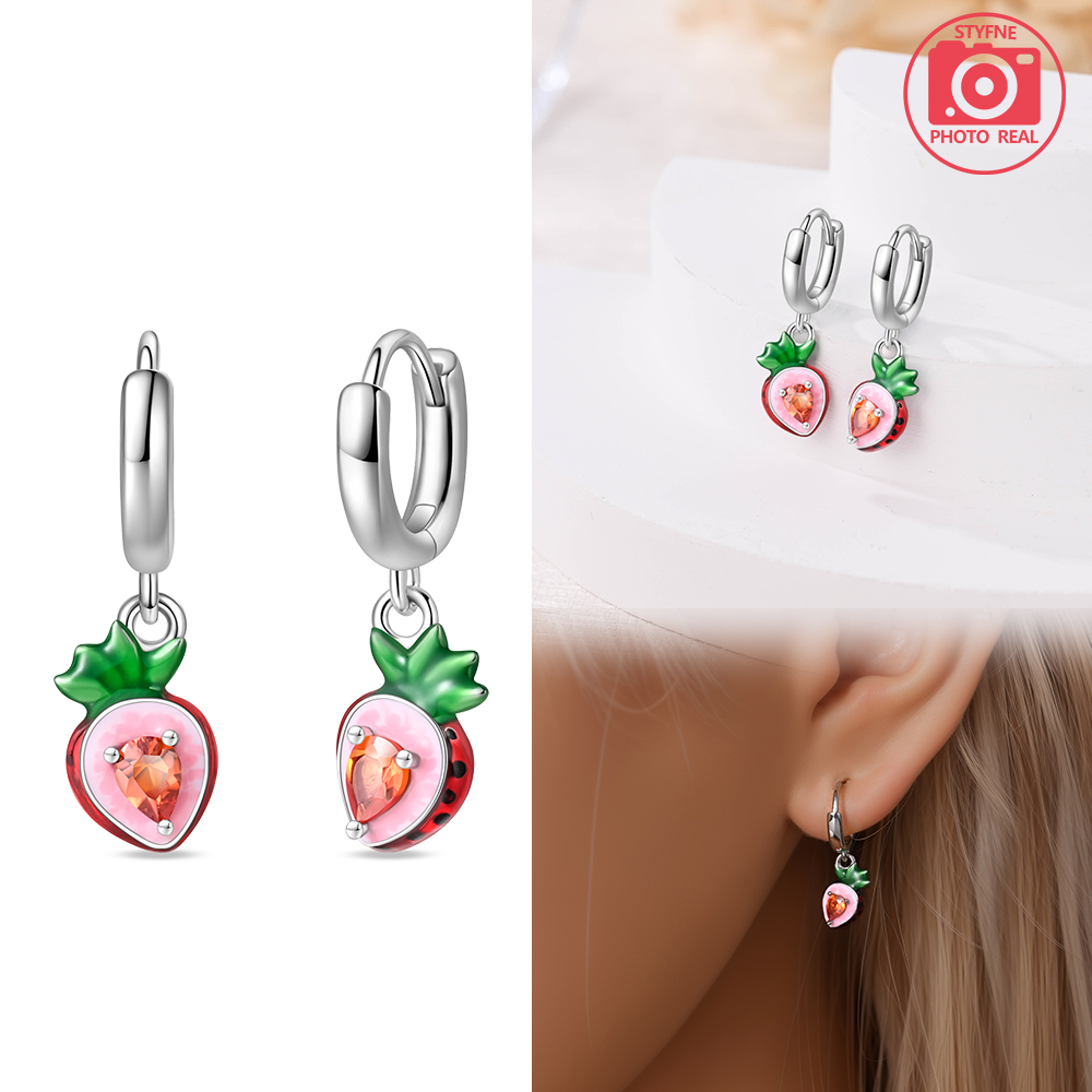 Strawberry Cherry Colorful Swe - Women'S Fashion Website 리뷰 및 가격
