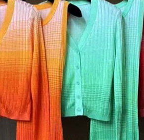 Women's gradient two-piece sui - Longline Cardigan Knit 리뷰 및 가격