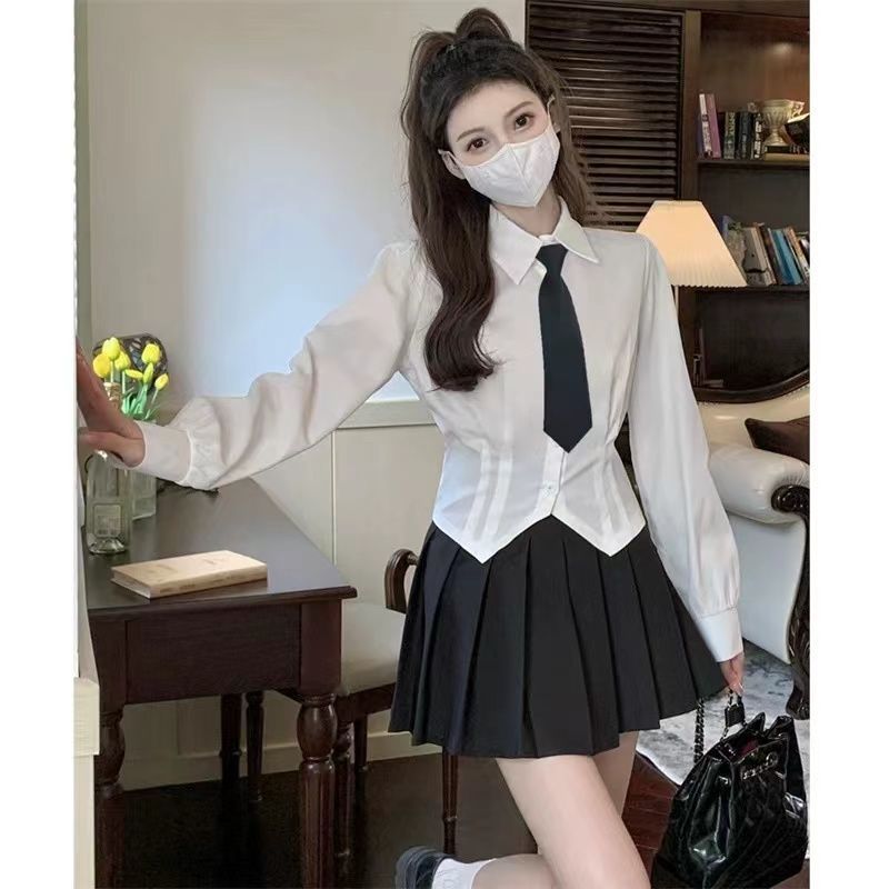 2000s White Long sleeve Vintag - Wrap Blouse Chiffon 리뷰 및 가격