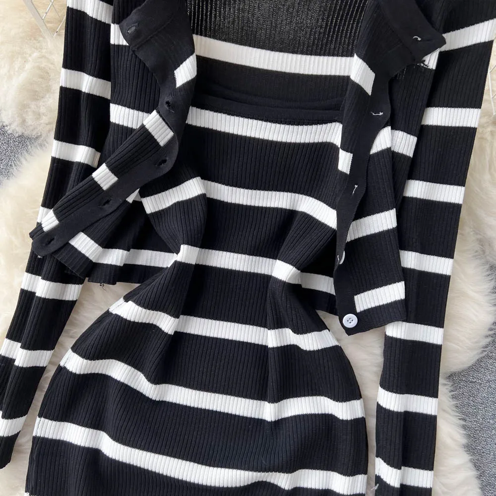 Korean Sweet Hit Color Patchwo - Longline Cardigan Knit 리뷰 및 가격