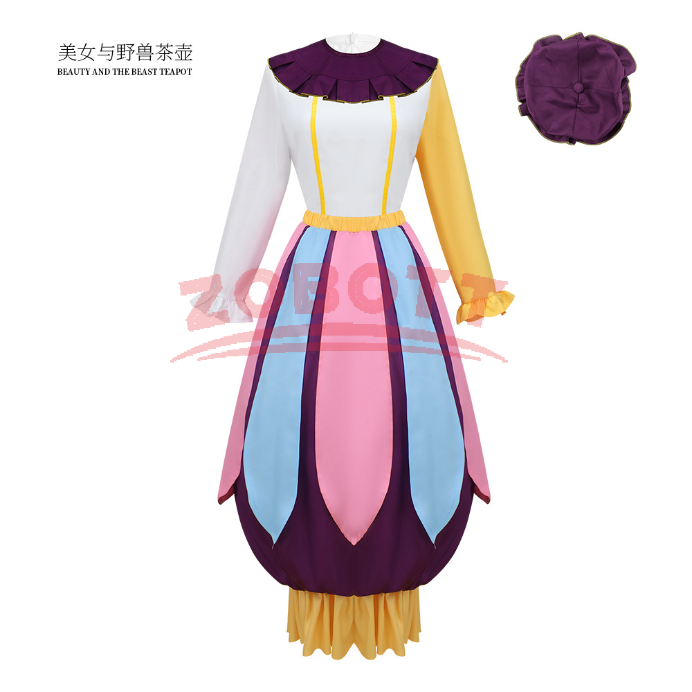 Tea Pot Mrs Potts Cosplay Long - Women'S Fashion Hats 리뷰 및 가격