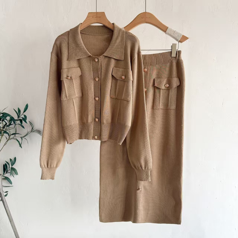 French Design Lapel Women's Su - Longline Cardigan Knit 리뷰 및 가격