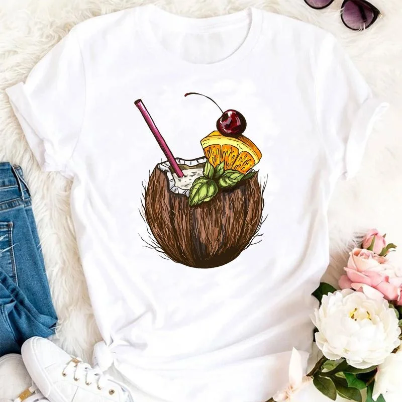Women Summer Tshirts Cartoon I - Women'S Fashion From The 90S 리뷰 및 가격