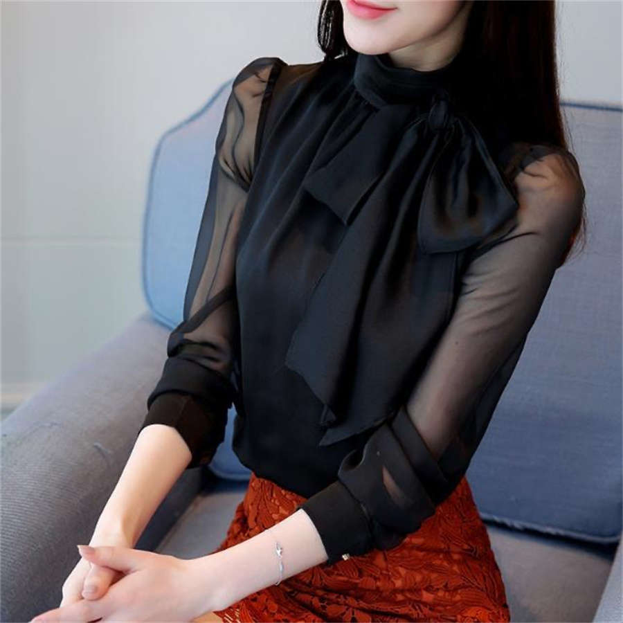 New Summer Fashion Tunic Women - Wrap Blouse Chiffon 리뷰 및 가격