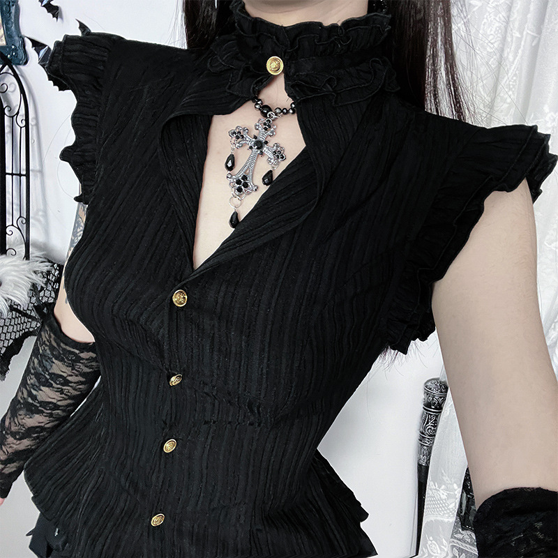 Goth Dark 90s Grunge Single Br - Women'S Fashion From The 90S 리뷰 및 가격
