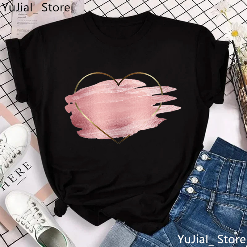Rainbow Heart Print Lgbt T Shi - Women'S Fashion From The 90S 리뷰 및 가격