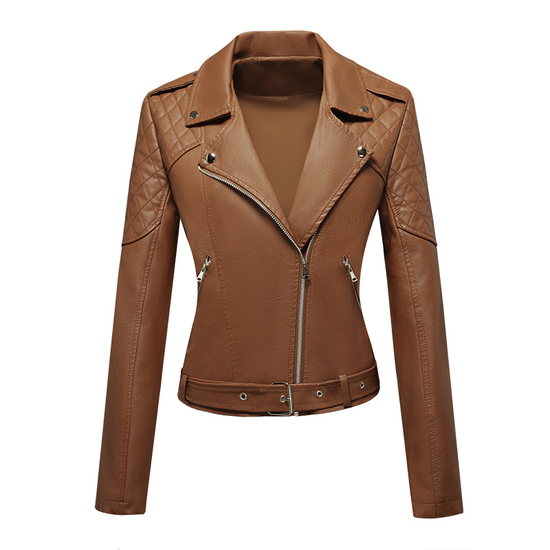 Women's Short Leather Jacket 2 - Women'S Fashion Quilted Jacket 리뷰 및 가격