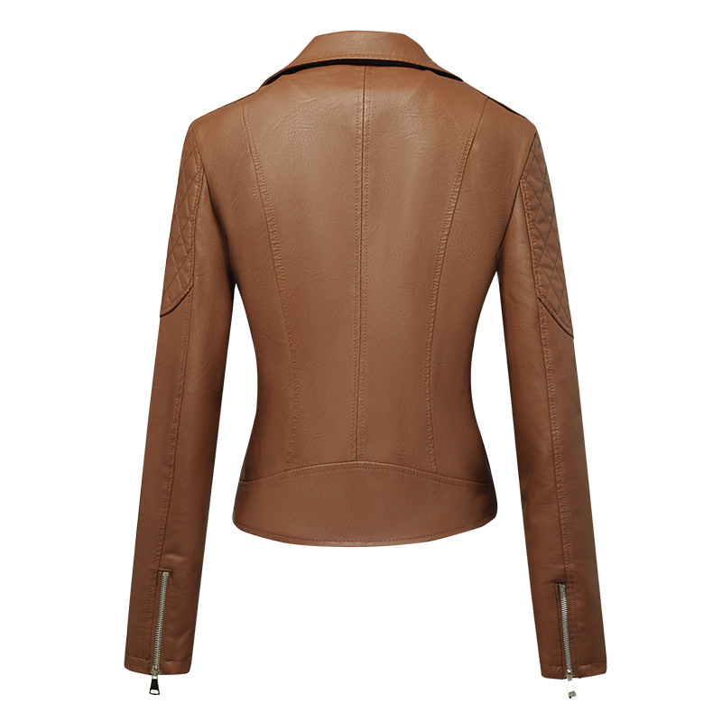 Women's Short Leather Jacket 2 - Women'S Fashion Quilted Jacket 리뷰 및 가격