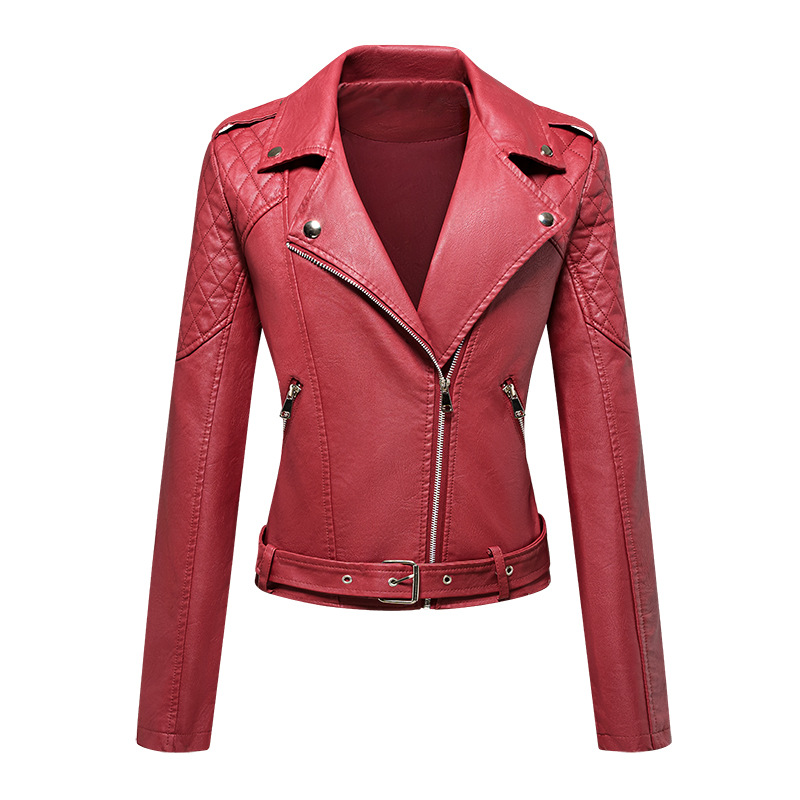 Women's Short Leather Jacket 2 - Women'S Fashion Quilted Jacket 리뷰 및 가격