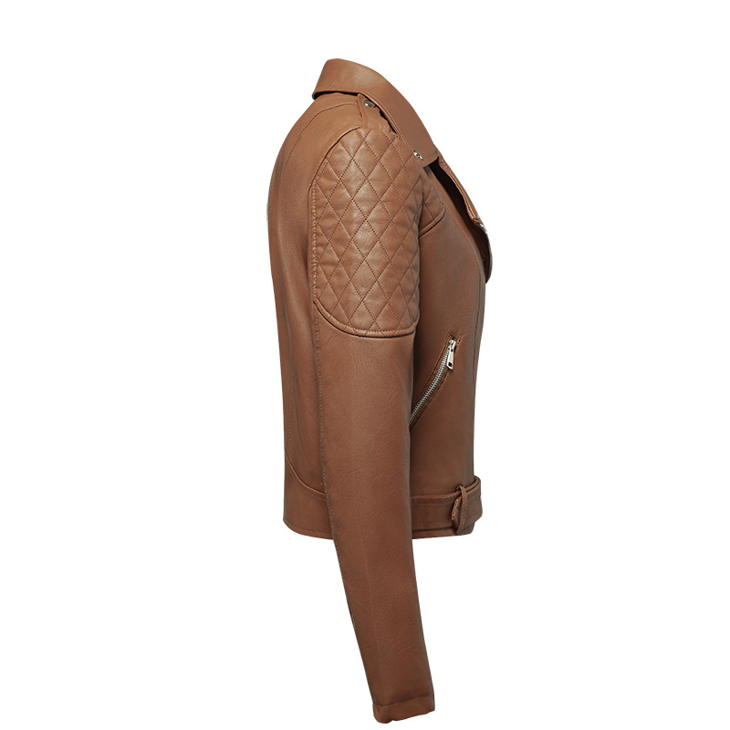 Women's Short Leather Jacket 2 - Women'S Fashion Quilted Jacket 리뷰 및 가격