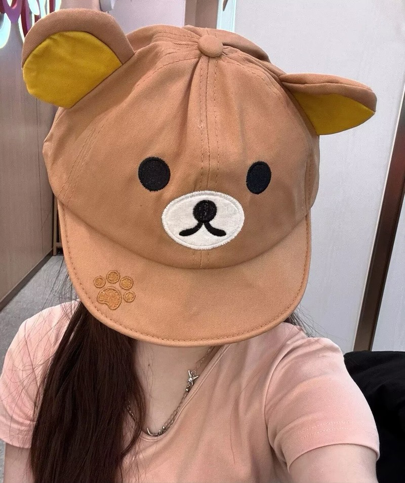 Rilakkuma Bear With Ear Cap Su - Women'S Fashion Hats 리뷰 및 가격