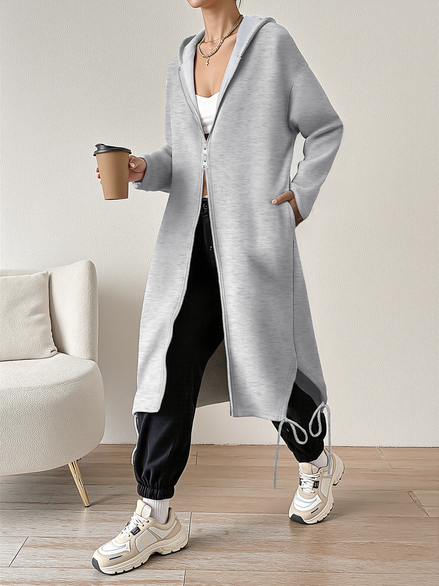 2026 New Longline Hooded Sweat - Longline Cardigan Knit 리뷰 및 가격