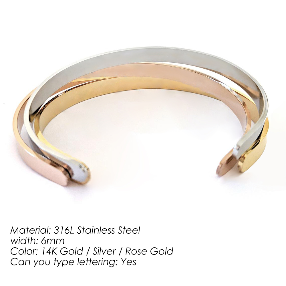 eManco 6mm Gold Color Stainles - Women Fashion Quotes 리뷰 및 가격