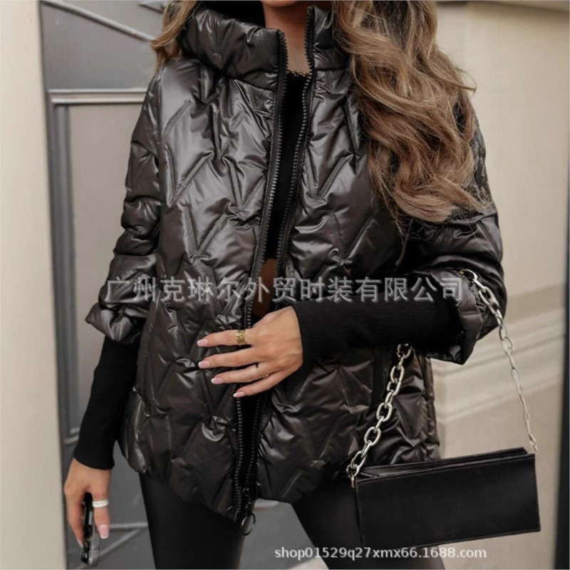 Street Fashion Hooded Quilted  - Women'S Fashion Quilted Jacket 리뷰 및 가격