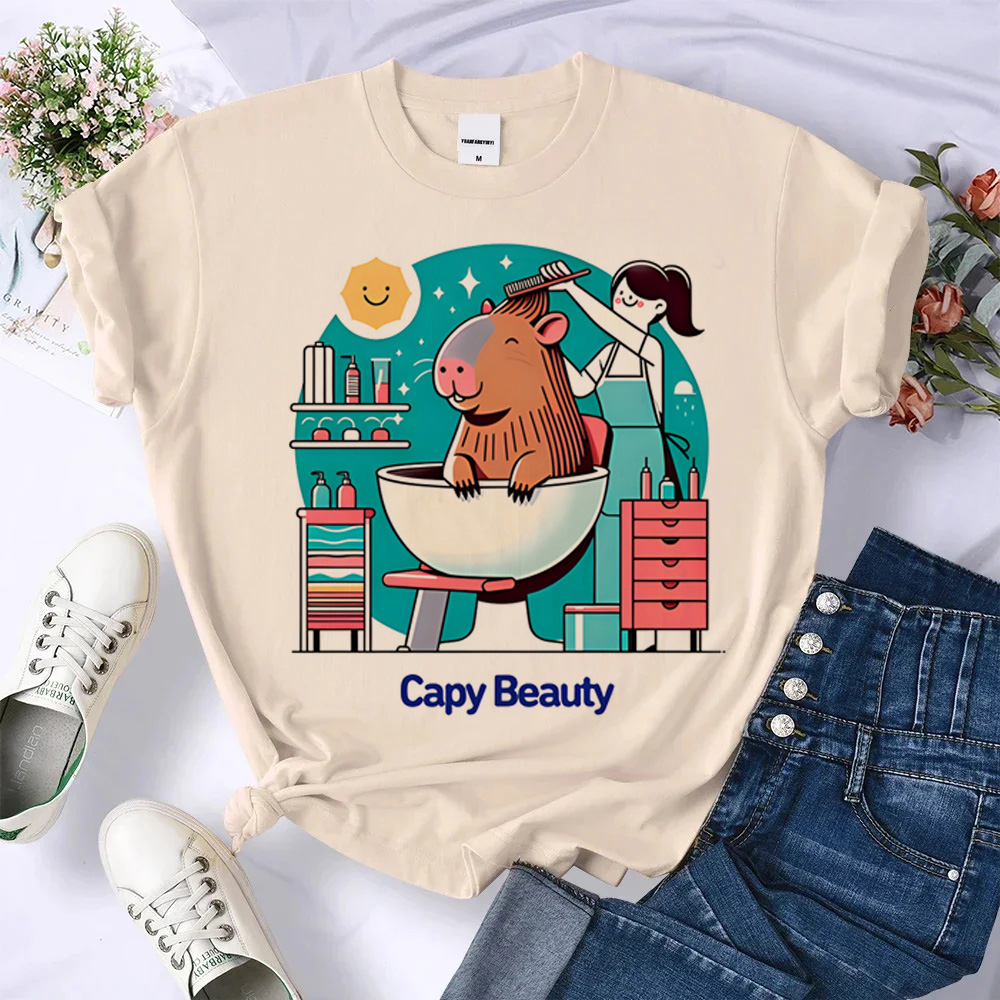 Capybara t shirt women Japanes - Women Fashion 80S 리뷰 및 가격