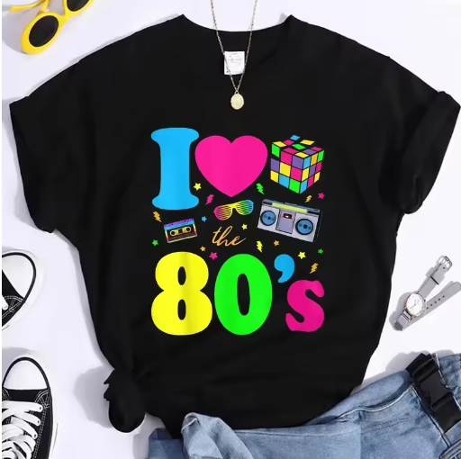 New Fashion I Love The 80s T-S - Women Fashion 80S 리뷰 및 가격