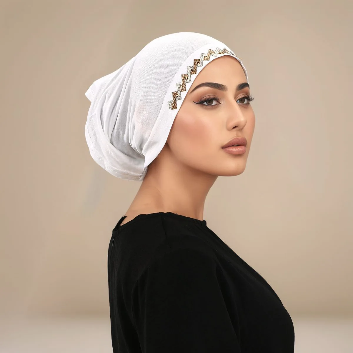 Muslim Head Cover Hat Elastic  - Women'S Fashion Hats 리뷰 및 가격