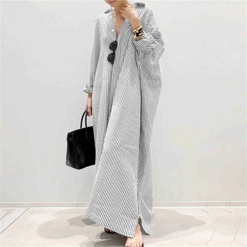 Elegant Office Commuter Stripe - Longline Cardigan Knit 리뷰 및 가격