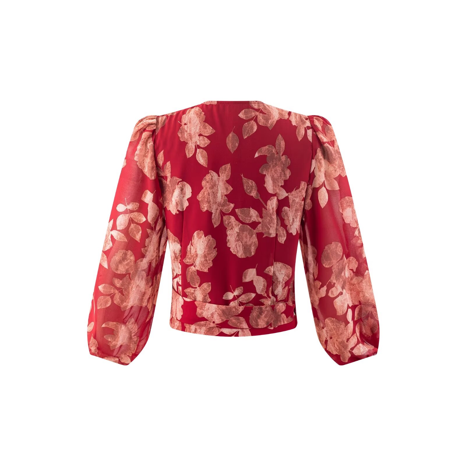 Women V-neck Wrap Bandage Blou - Wrap Blouse Chiffon 리뷰 및 가격