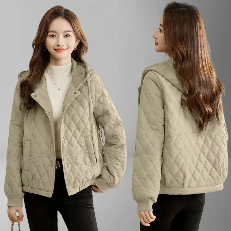 Women's Diamond Grid Fashion H - Women'S Fashion Quilted Jacket 리뷰 및 가격