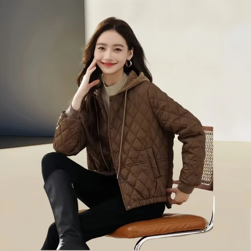 Women's Diamond Grid Fashion H - Women'S Fashion Quilted Jacket 리뷰 및 가격