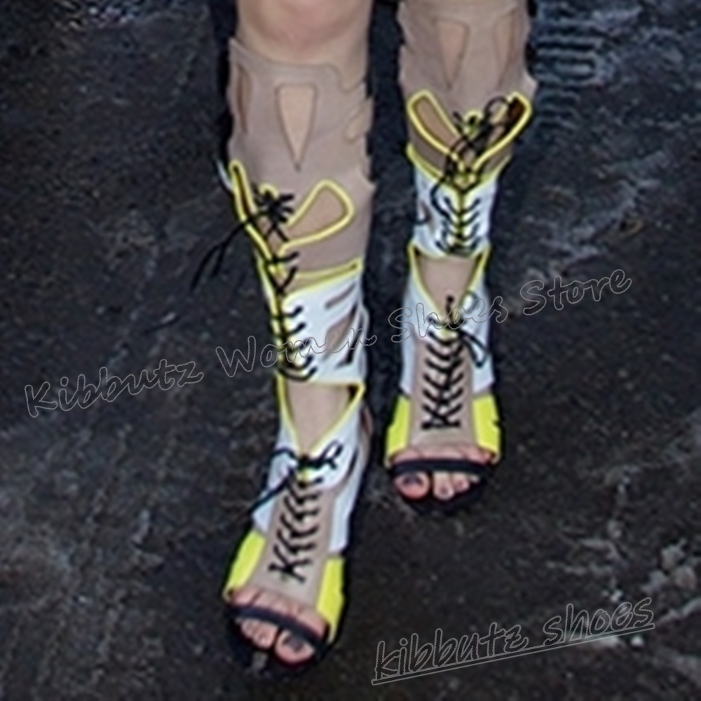 Sneaker Boot Knee High Lace-Up - Women'S Fashion Boots 리뷰 및 가격