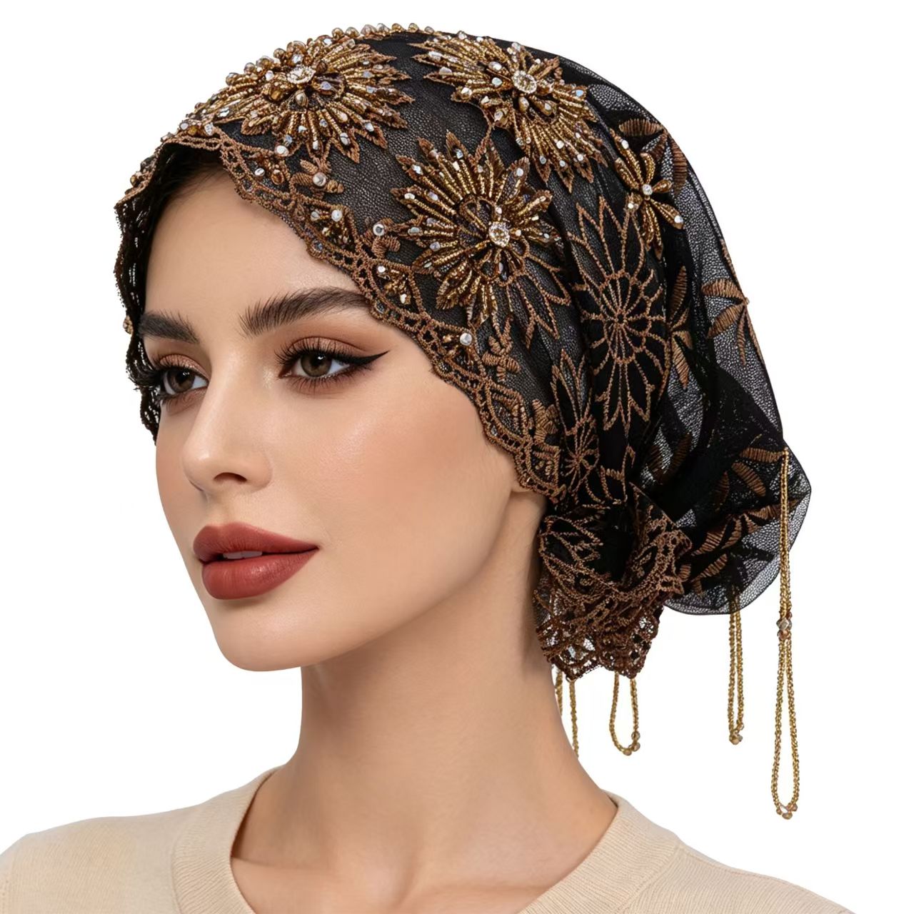 Women's Hijab Hats Muslim Eleg - Women'S Fashion Hats 리뷰 및 가격