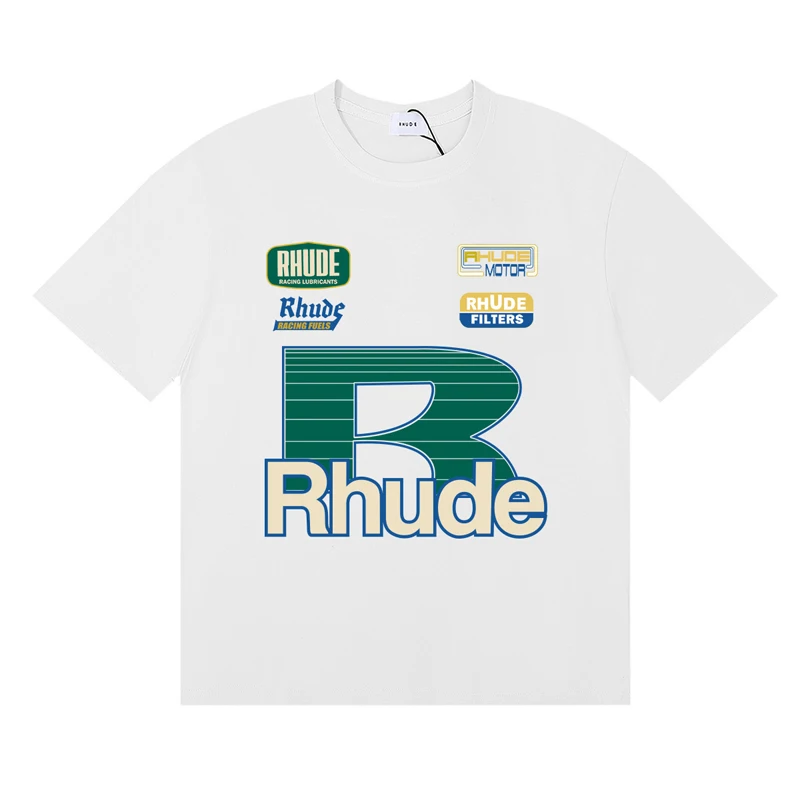 Streetwear Brand Rhude T-shirt - Women Fashion Brand Logo 리뷰 및 가격