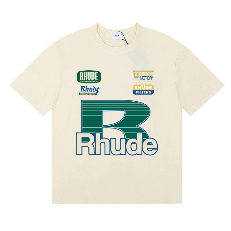 Streetwear Brand Rhude T-shirt - Women Fashion Brand Logo 리뷰 및 가격