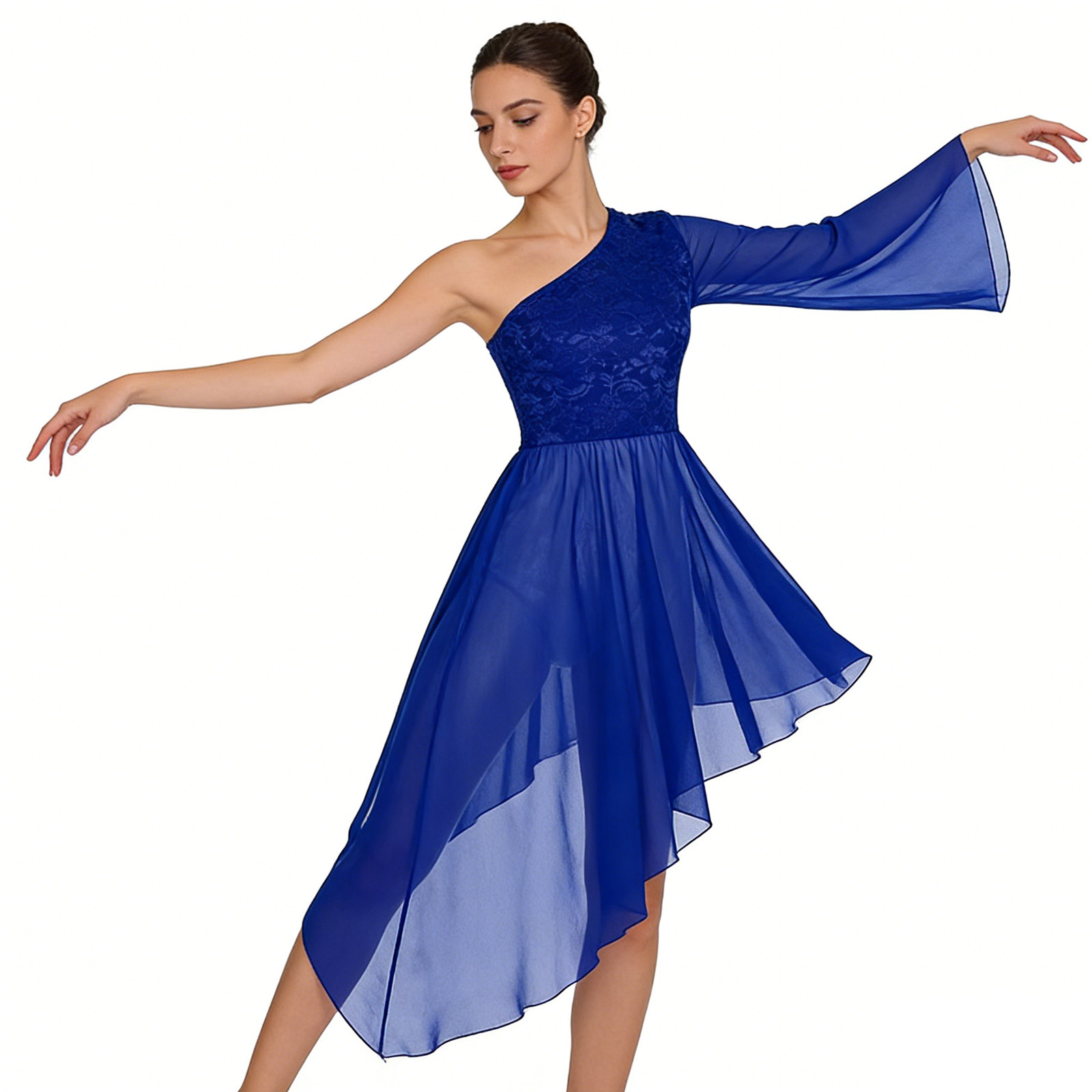 Womens Liturgical Praise Balle - Wrap Blouse Chiffon 리뷰 및 가격