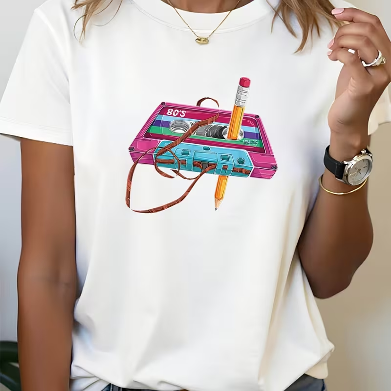 Women's T-shirt Music Festival - Women Fashion 80S 리뷰 및 가격