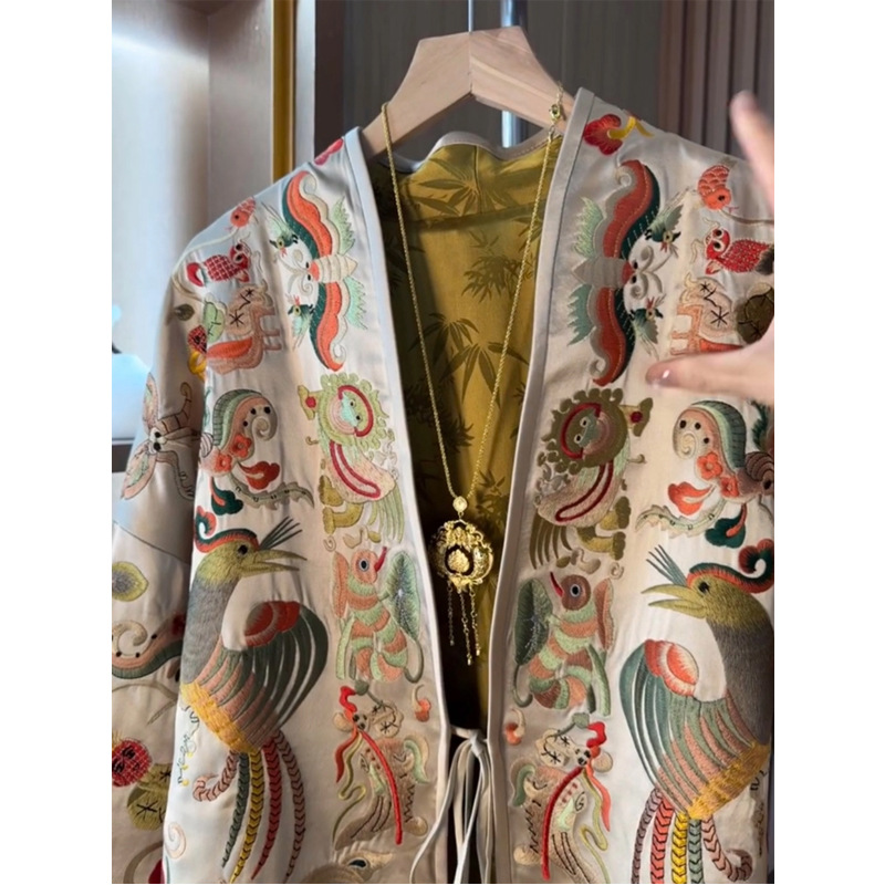 New Chinese Style Kimono Cardi - Women Fashion Jackets 리뷰 및 가격