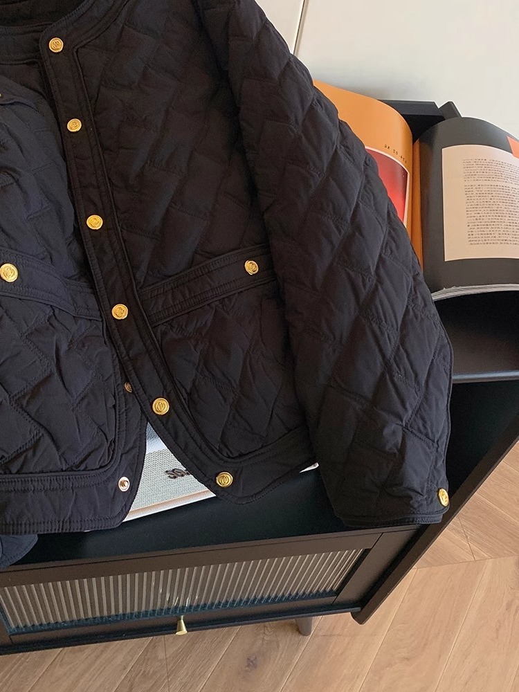 Elegant Black Quilted Cotton J - Women'S Fashion Quilted Jacket 리뷰 및 가격